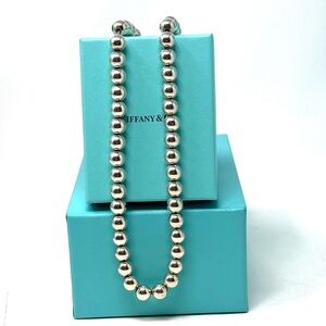Authentic Tiffany & Co.10mm Ball Beaded Necklace.